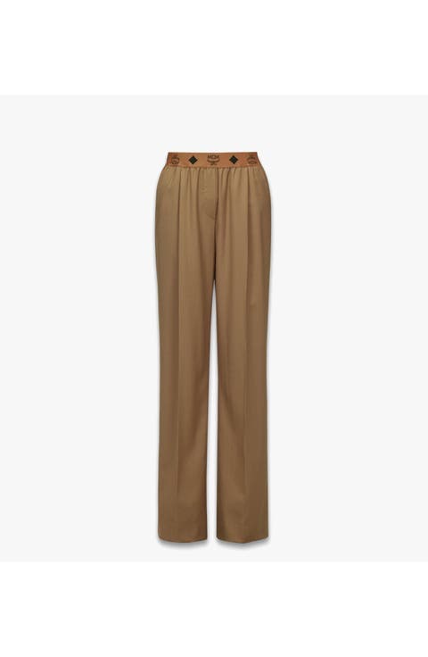 Monogram Pants in Wool Twill