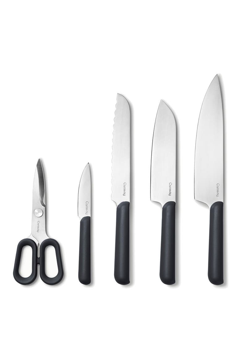 5-Piece Knife Set, Main, color, CHARCOAL