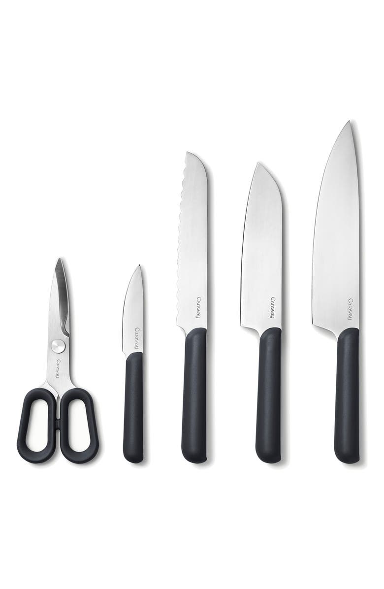 CARAWAY 5-Piece Knife Set, Main, color, Charcoal