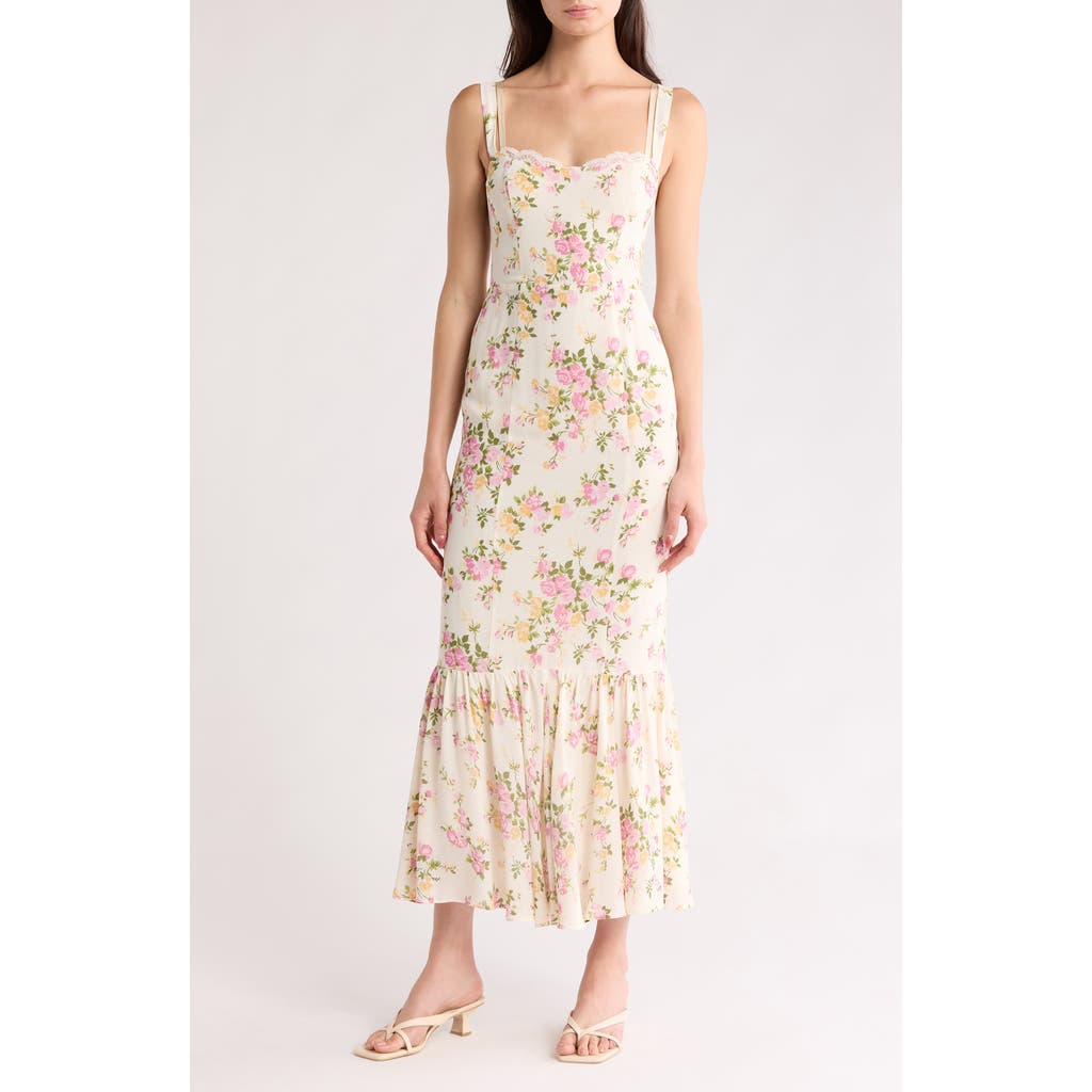 Reformation Womens Posy Irisa Floral Woven Maxi Dress In Multi