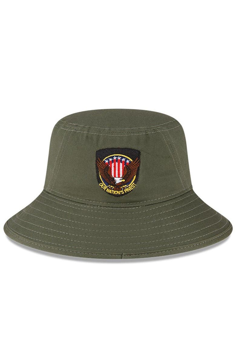New Era Men's New Era Green Chicago White Sox 2023 Armed Forces Day Bucket Hat, Alternate, color, Green