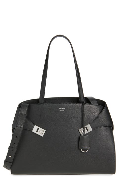 Hug Calfskin Leather Tote