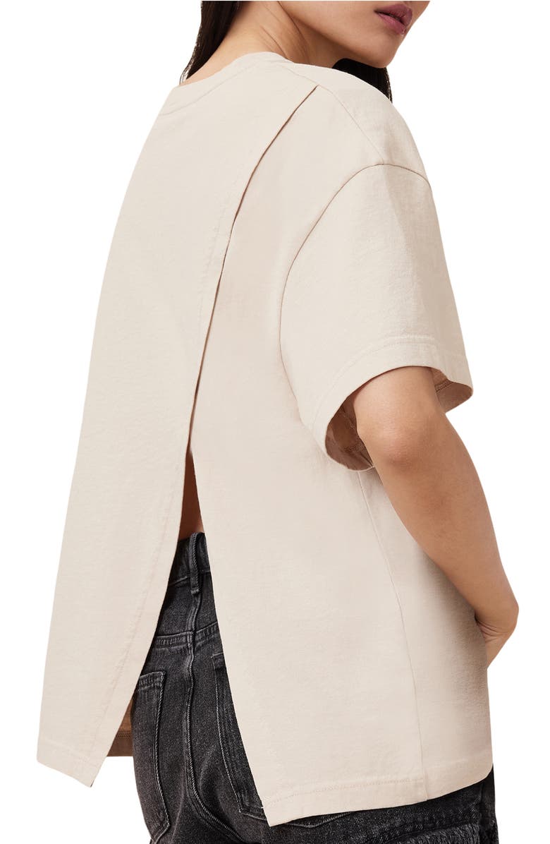 AllSaints Avri Logo Slit Back Graphic T-Shirt, Alternate, color,