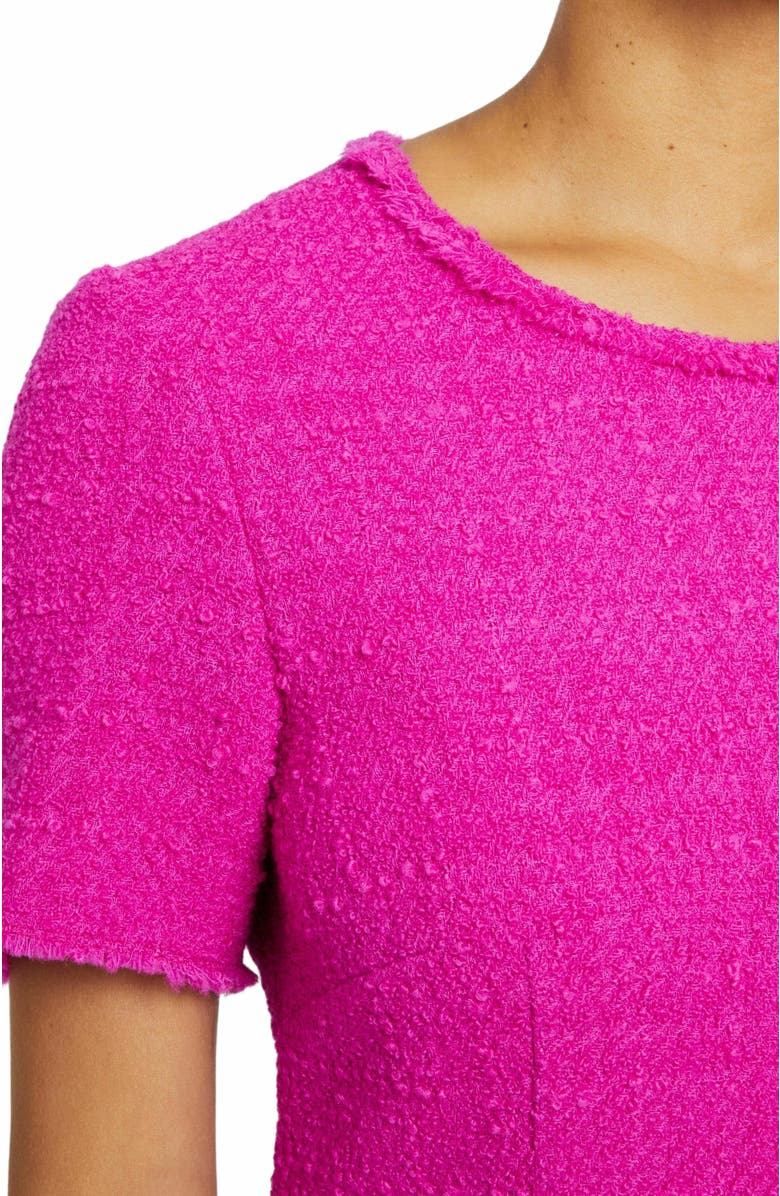 Santorelli MANTA Short Sleeve A-Line Sheath Dress in Luxury Tweed, Alternate, color, 