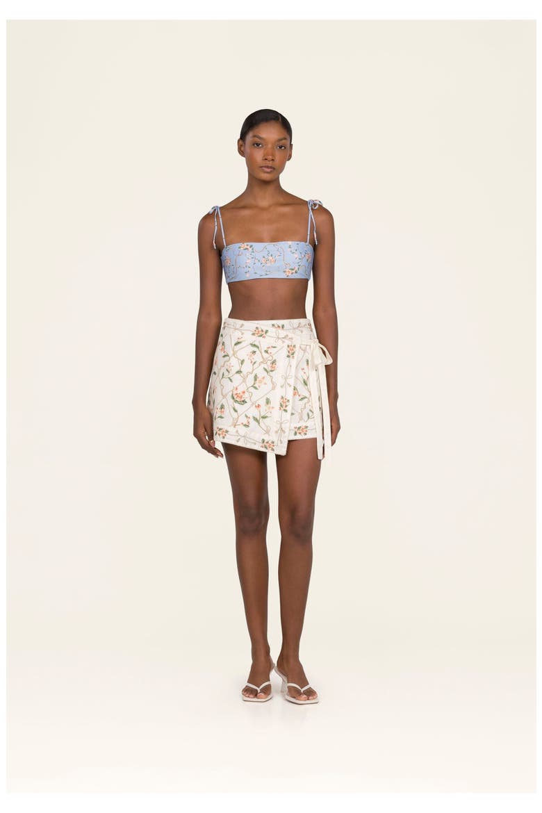 Primavera Navegante Bikini Top, Alternate, color, Blue