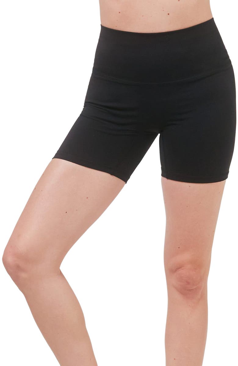 Rebody Active Hybrid Short High Waist 4", Alternate, color, Metropolis Black