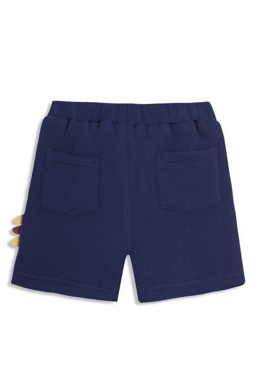 Jojo Maman Bébé Jojo Maman Bebe T-rex Appliqué Textured Knit Shorts