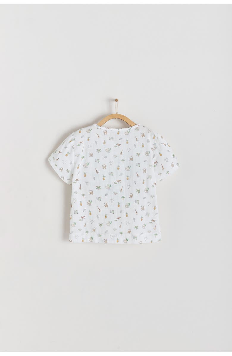 Babycottons Premium Cotton Kanu Shirt for Toddler, Alternate, color, Off White