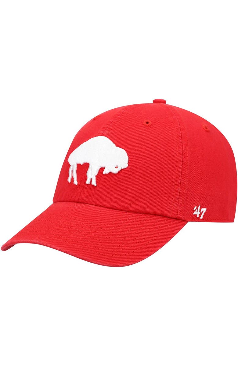'47 Men's '47 Red Buffalo Bills Clean Up Legacy Adjustable Hat, Main, color, Red