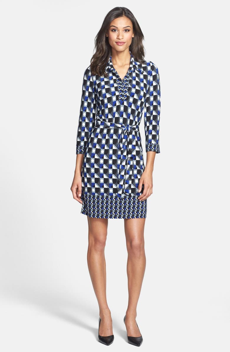 Laundry by Shelli Segal Matte Jersey Shirtdress, Alternate, color, 