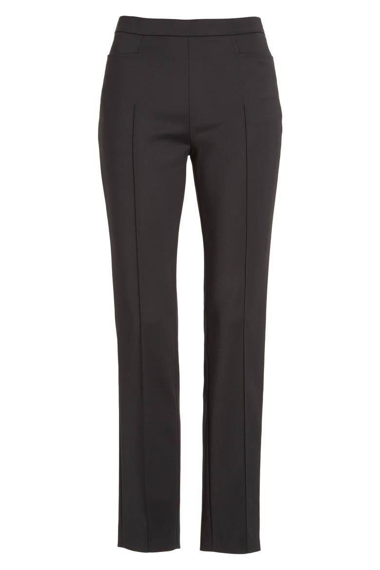 Franca Techno Cotton Blend Pants, Alternate, color, BLACK