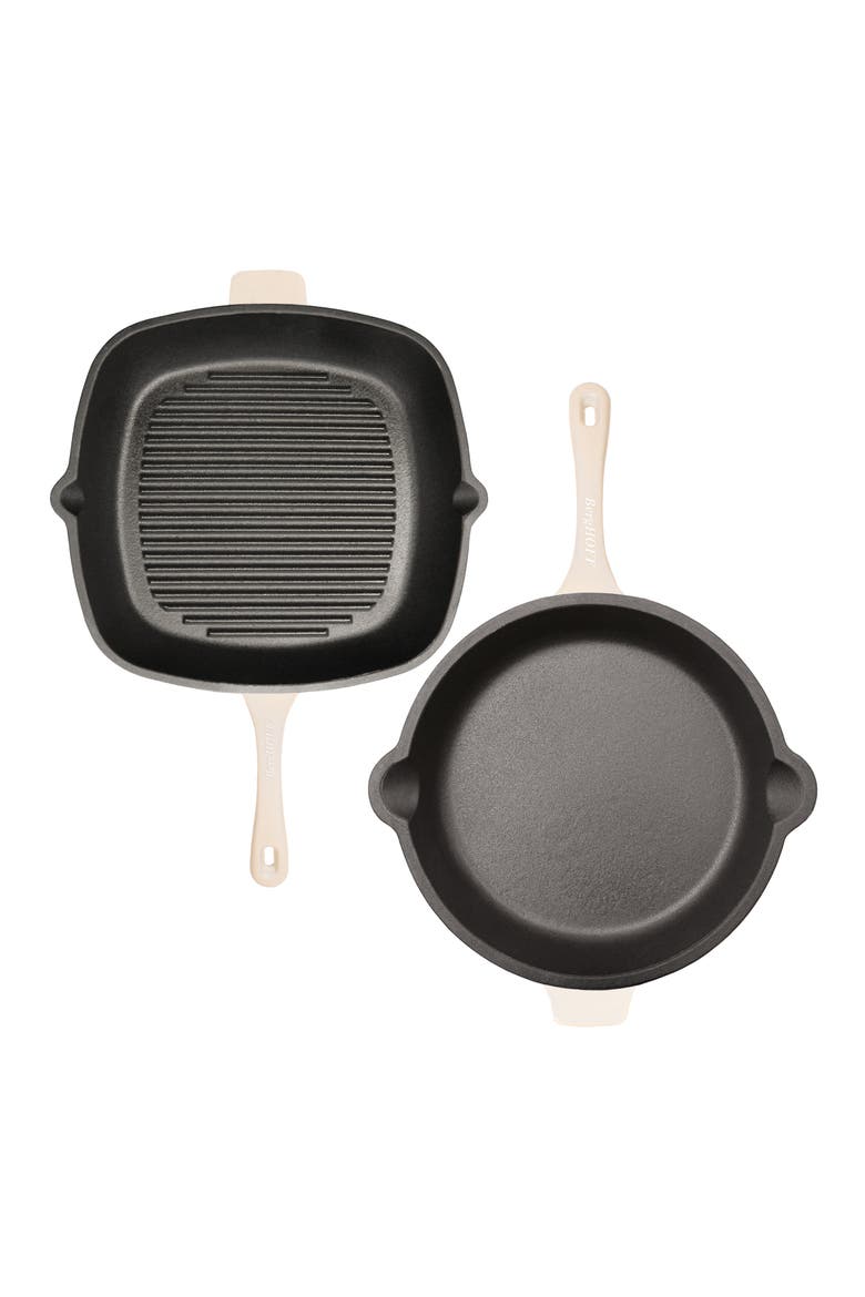 Neo 2-Piece Cast Iron Set, Alternate, color, WHITE