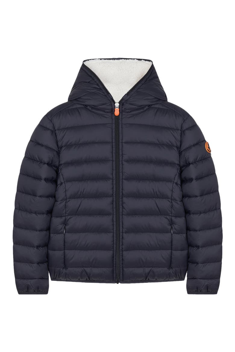 Water Resistant Fleece Lined Hooded Jacket, Main, color, BLACK