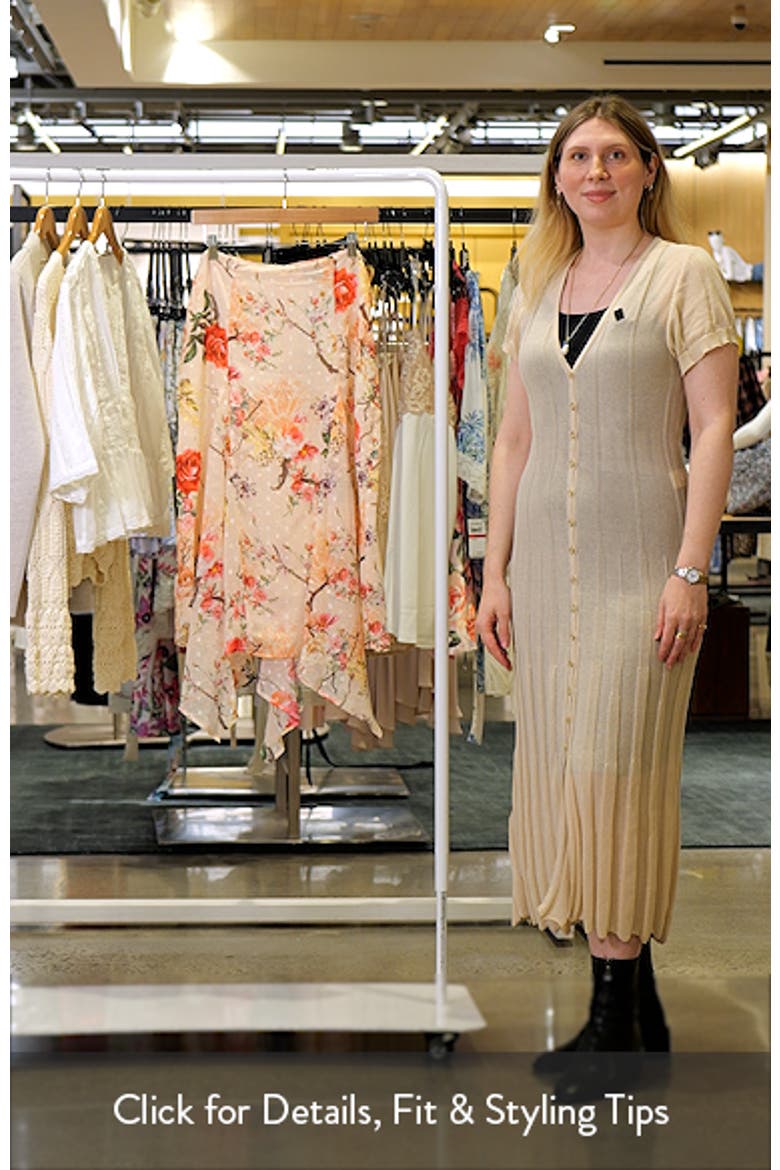 Sablyn Asymmetric Chiffon Midi Skirt video