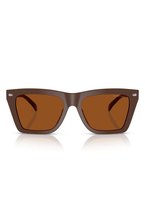 Michael Kors 56mm Square Sunglasses in Brown 