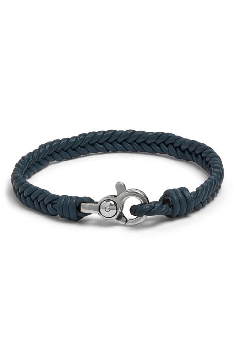 Men
s Woven Leather Bracelet