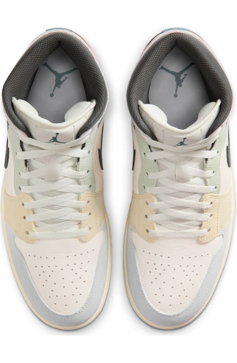 Jordan Air Jordan 1 Mid SE Basketball Sneaker, Alternate, color, Sail/ Iced Jade