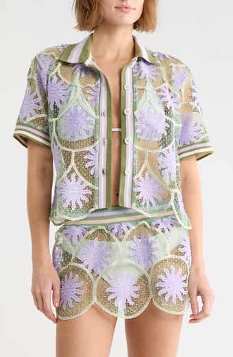 Solene Lace Cover-Up Shirt