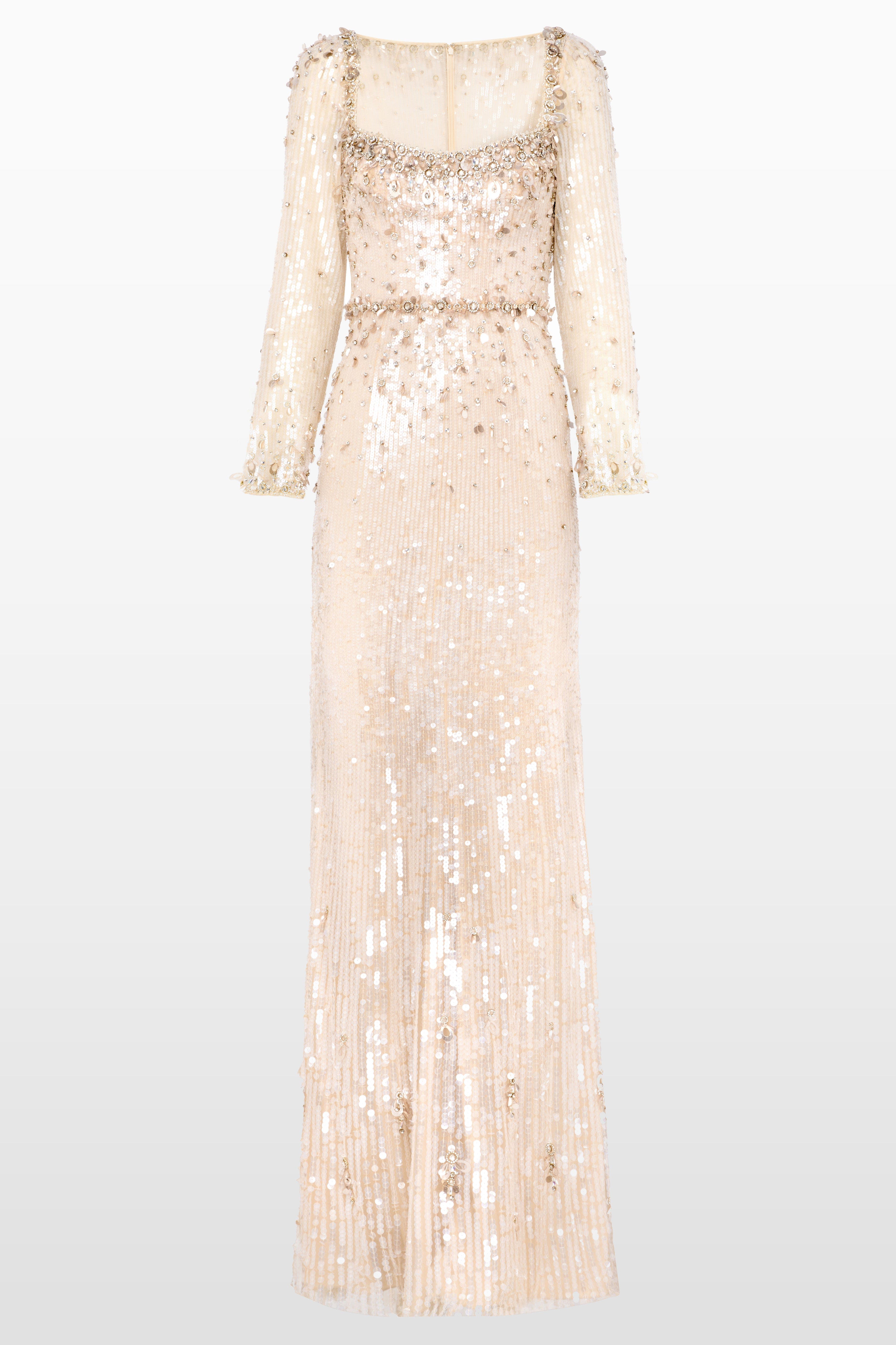 Kestra Sequin-Embellished Maxi Dress