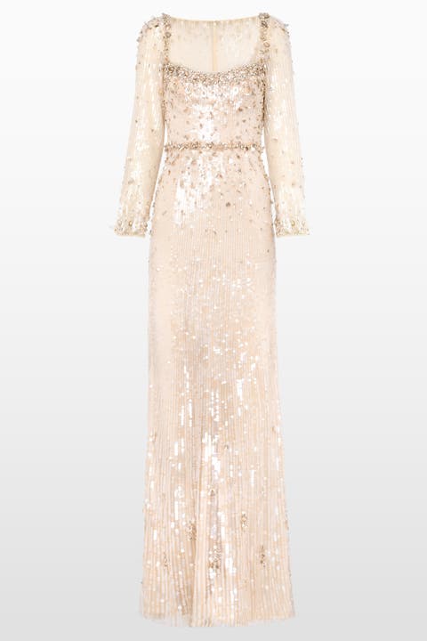 Kestra sequin-embellished maxi dress