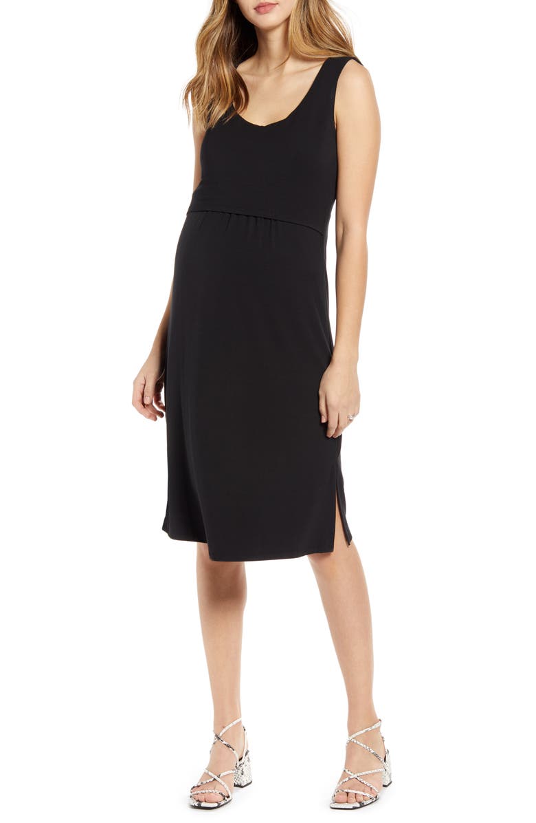 Angel Maternity Body-Con Maternity/Nursing Dress, Main, color,