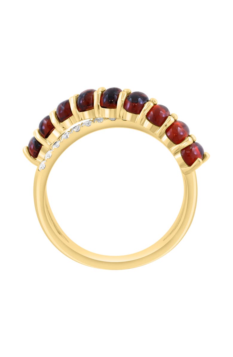 EFFY Diamond & Garnet Crisscrossing Band Ring, Alternate, color, Red