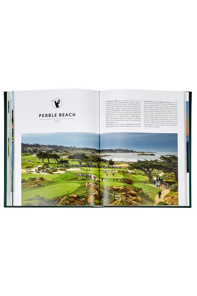 Golf The Ultimate Book Leather Coffee Table Book, Alternate, color, Green