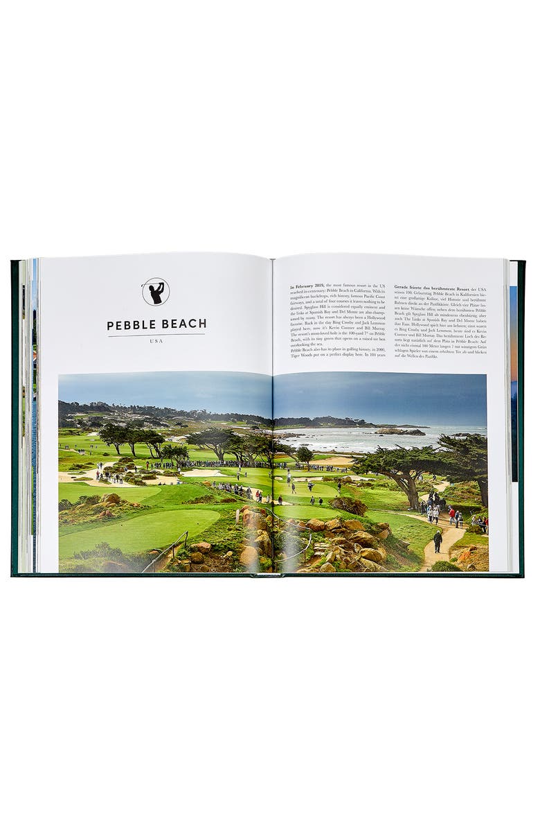 Graphic Image Golf The Ultimate Book Leather Coffee Table Book, Alternate, color, Green