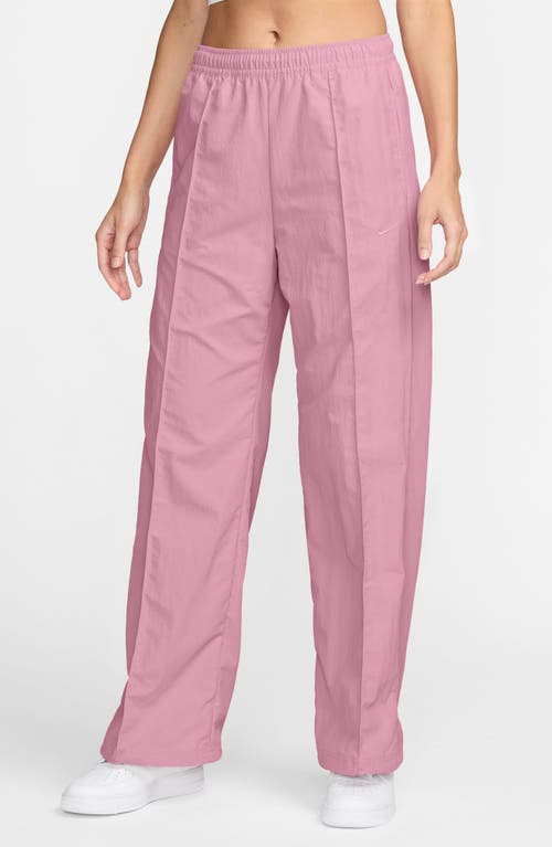Nike Sportswear Everything Wovens Mid-rise Open-hem Pants In Elemental Pink/elemental Pink