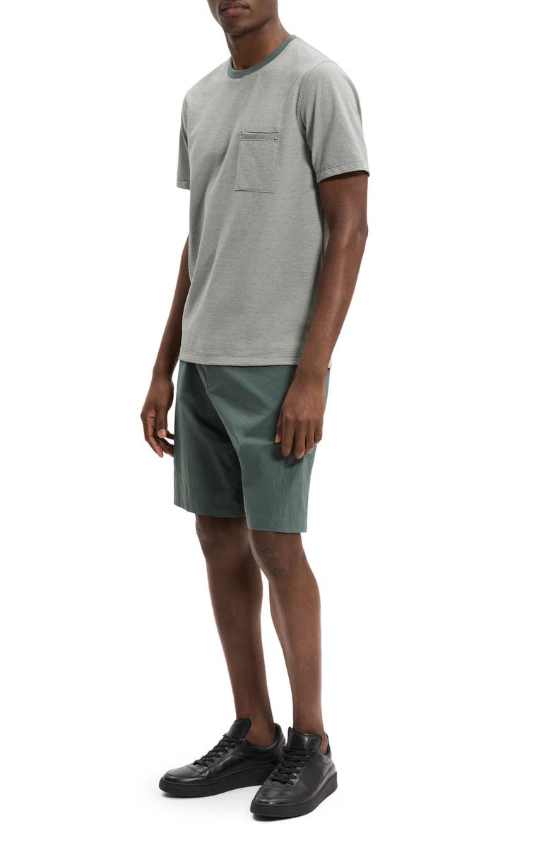 Theory Bird's Eye Ringer T-Shirt, Alternate, color, Pine Grove Multi