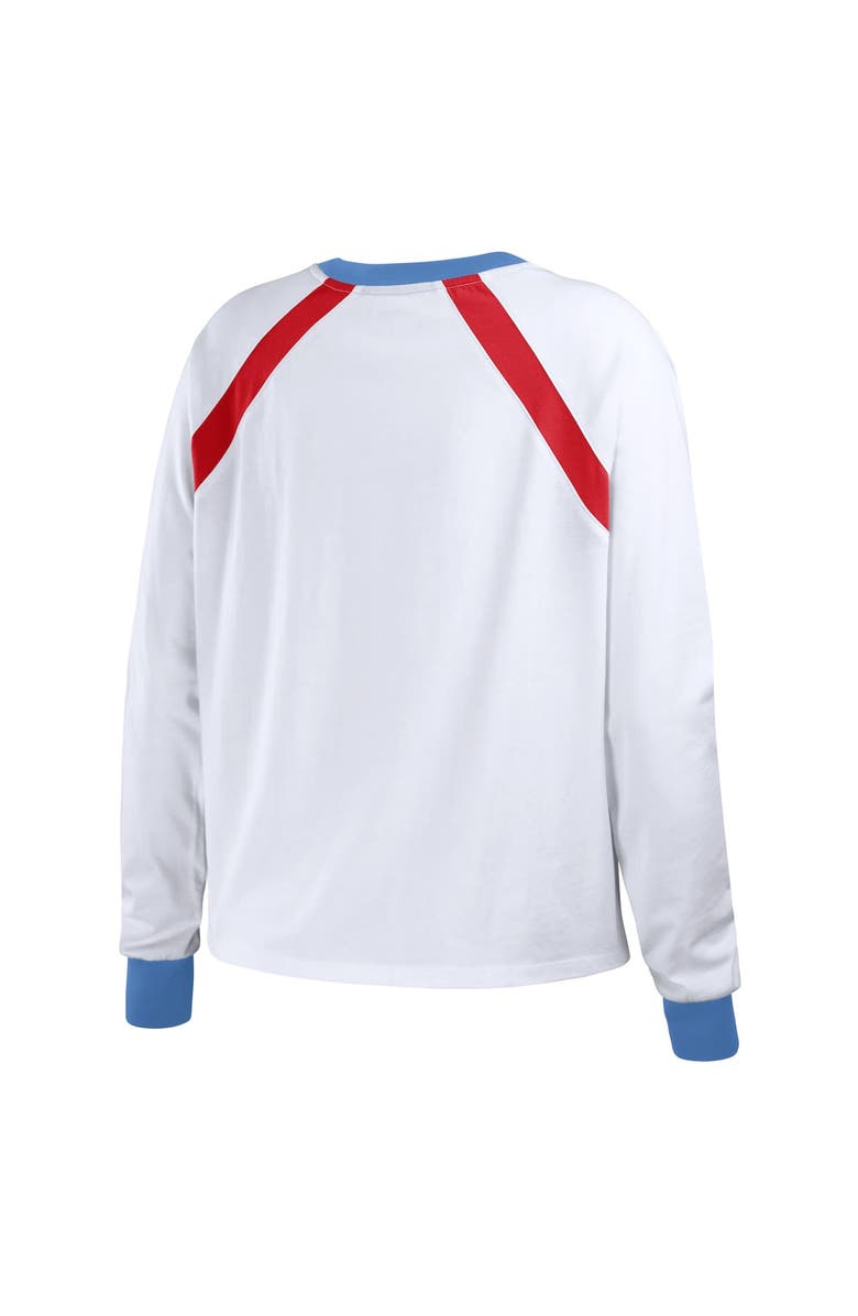 WEAR by Erin Andrews Women's WEAR by Erin Andrews White St. Louis Cardinals Raglan Long Sleeve T-Shirt, Alternate, color, White