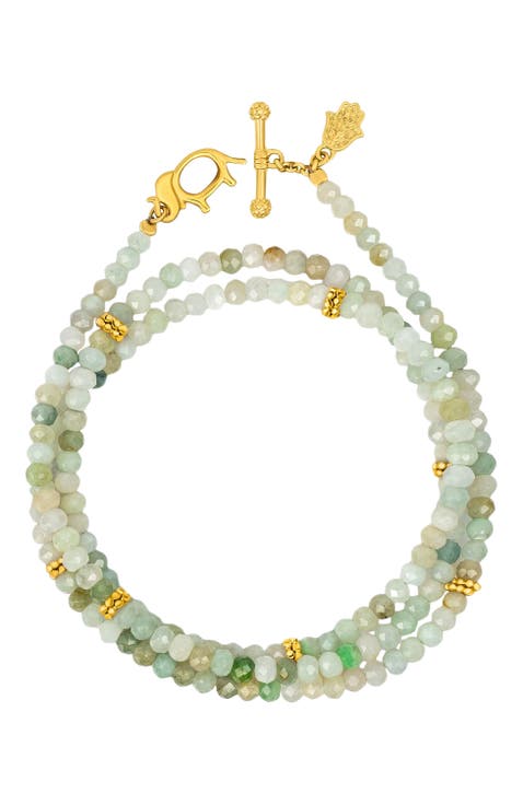 Jade Elephant Gold Plated Wrap Bracelet - Manifest Abundance