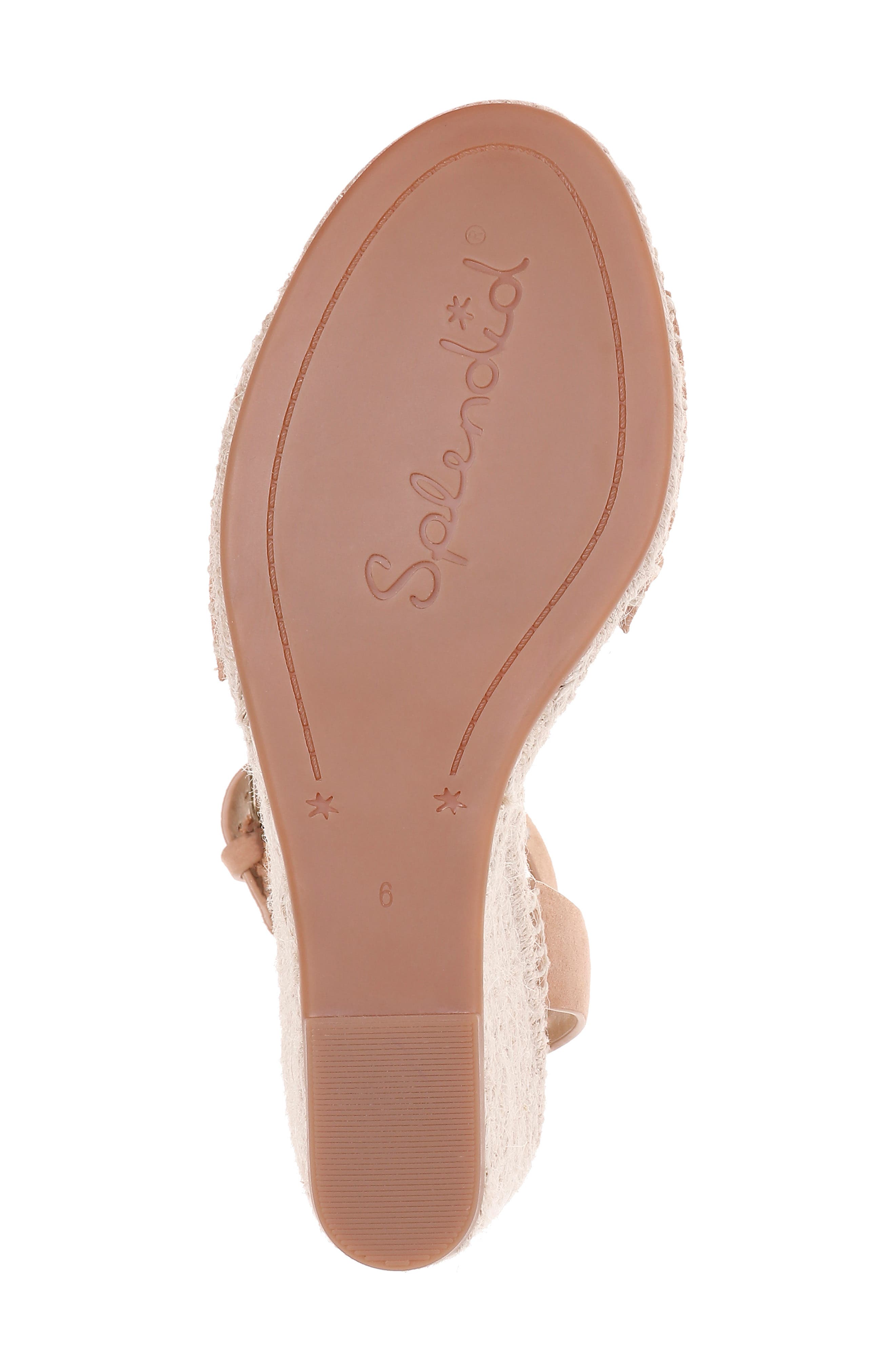 Tasman Woven Espadrille Sandal, Alternate, color, ROSE GOLD LEATHER