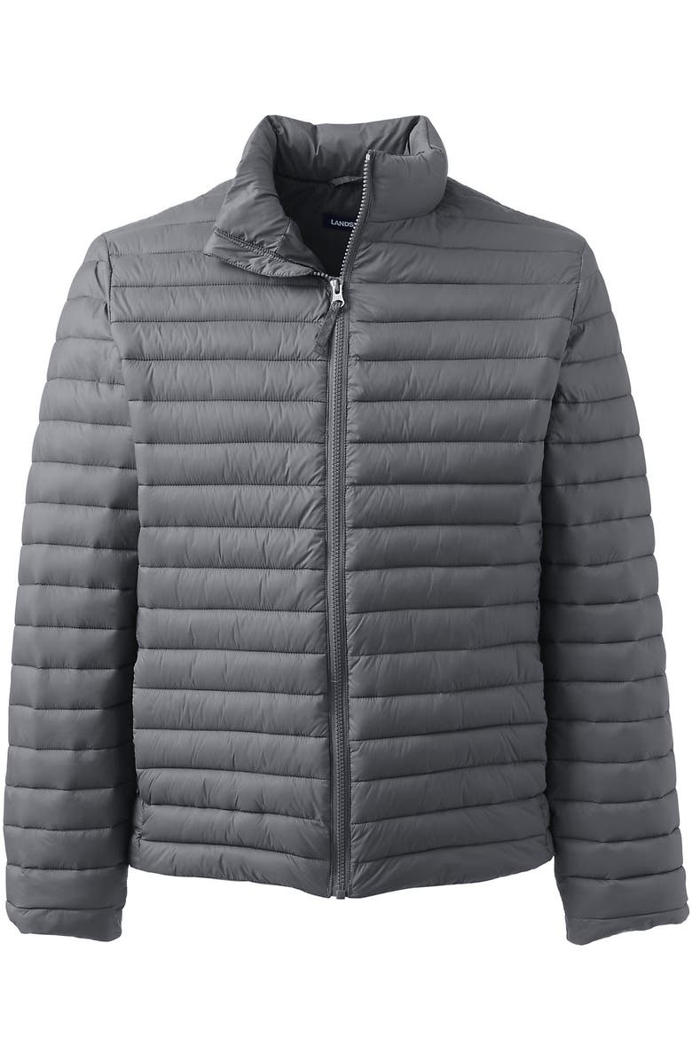 Lands
End School Uniform ThermoPlume Jacket, Alternate, color, Arctic Gray