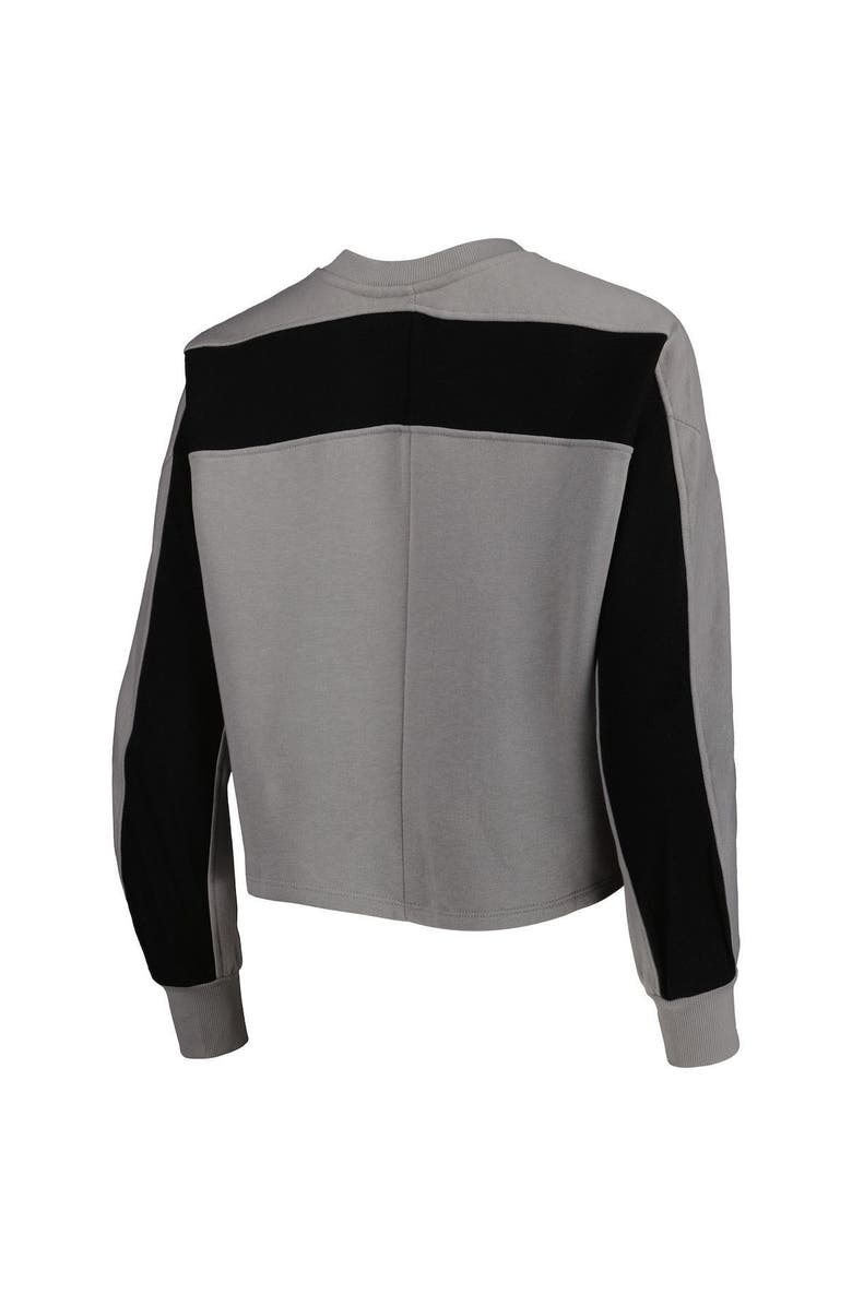 GAMEDAY COUTURE Women's Gameday Couture Gray Tennessee Volunteers Back To Reality Colorblock Pullover Sweatshirt, Alternate, color,