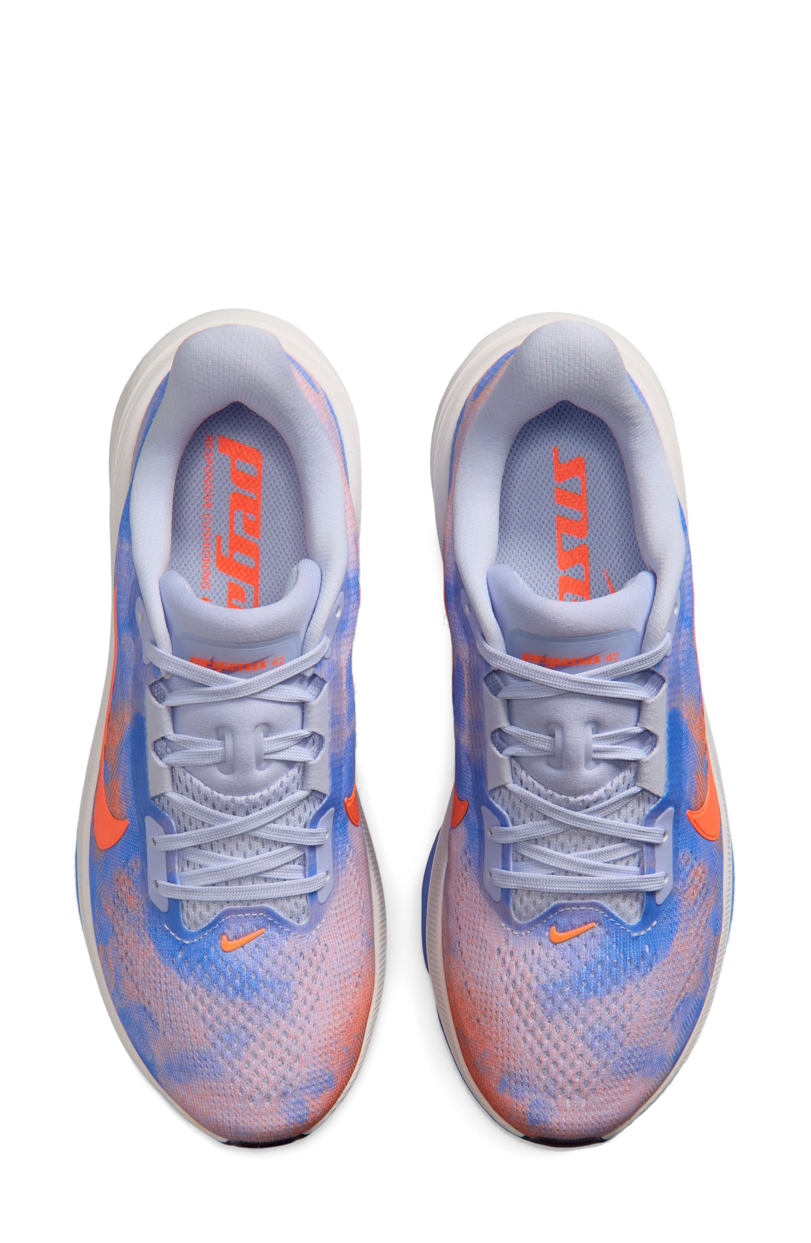 Pegasus 42 Running Shoe, Alternate, color, BLEACHED LILAC/ CRIMSON-ROYAL