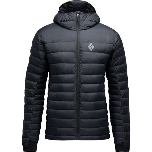 Black Diamond Access Down Hooded Jacket In Black