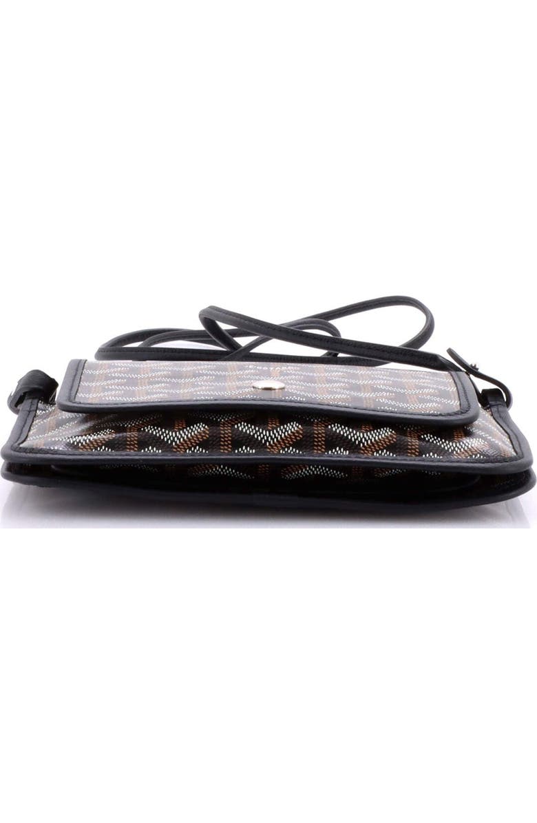 Pre-Owned Goyard Plumet Clutch Wallet Coated Canvas, Alternate, color, Black