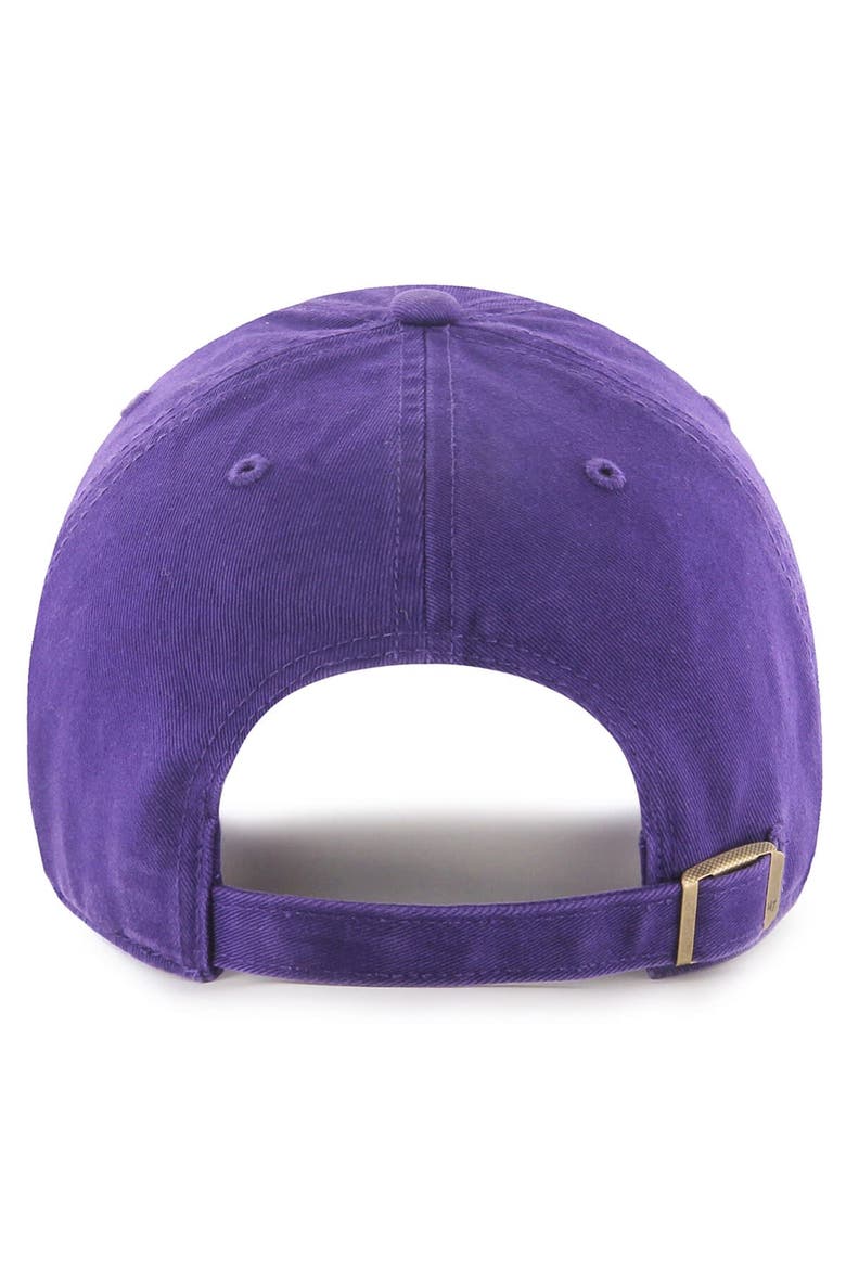 Men's '47  Purple Baltimore Ravens 2023 AFC North Division Champions Clean Up Adjustable Hat, Alternate, color, Purple
