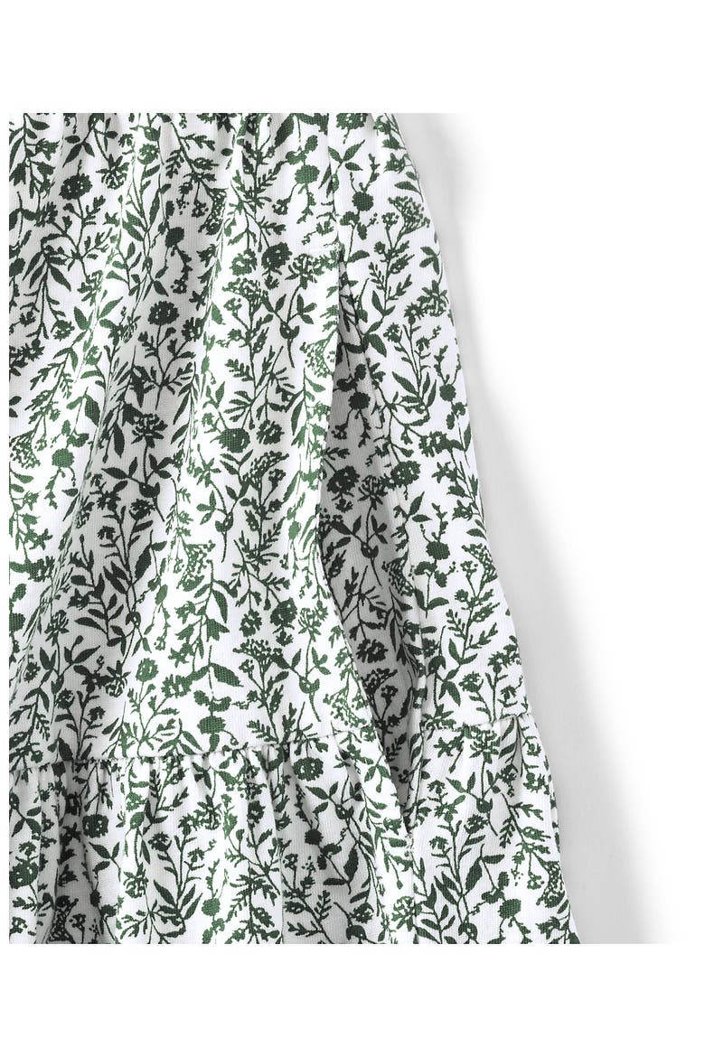 Cotton Jersey Tiered Mini Dress, Alternate, color, Fresh Clover Pressed Flower