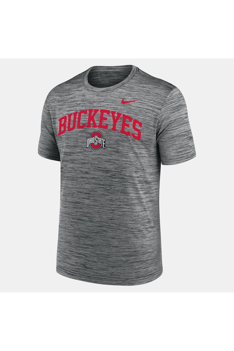Men's Nike  Anthracite Ohio State Buckeyes Primetime Arch Logo Velocity Dri-FIT T-Shirt, Alternate, color, Anthracite