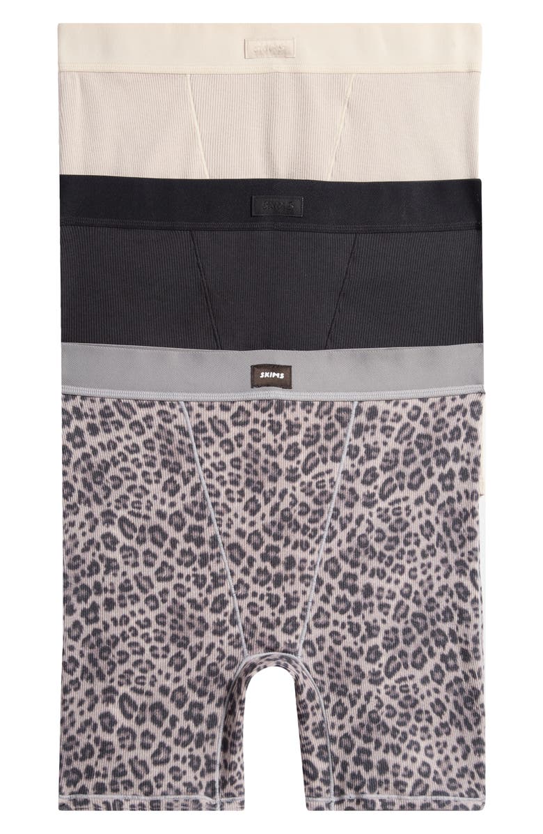 SKIMS 3-Pack Cotton Rib Boxers, Main, color, 