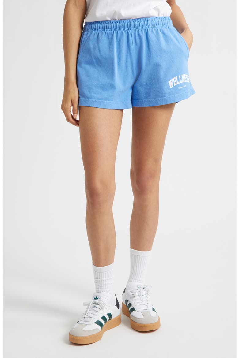 Wellness Ivy Disco Shorts, Main, color, FLAX BLUE