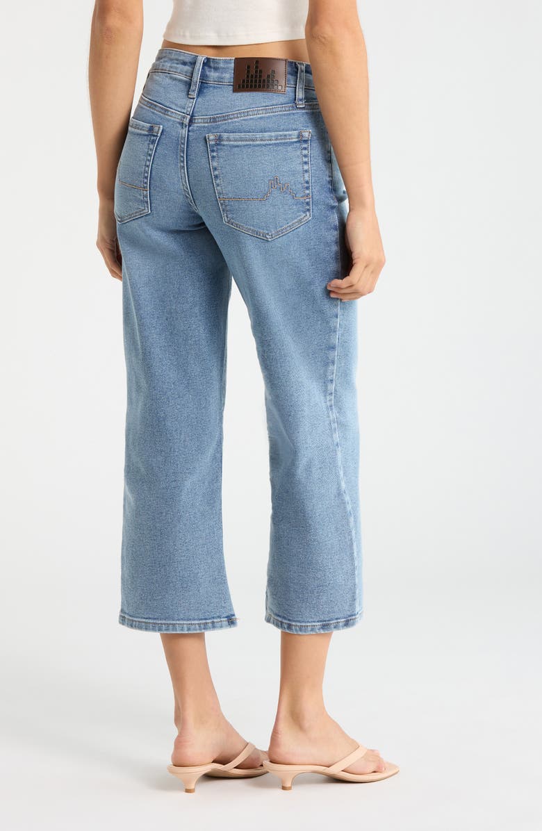 CITY BLUES Dover Crop Straight Leg Jeans, Alternate, color, Light Aged Wash