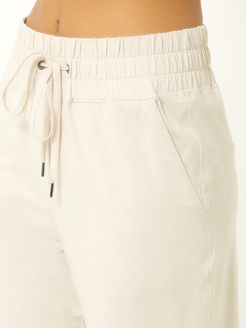 Single Stitch Lightweight Drawsting Jogger In Red