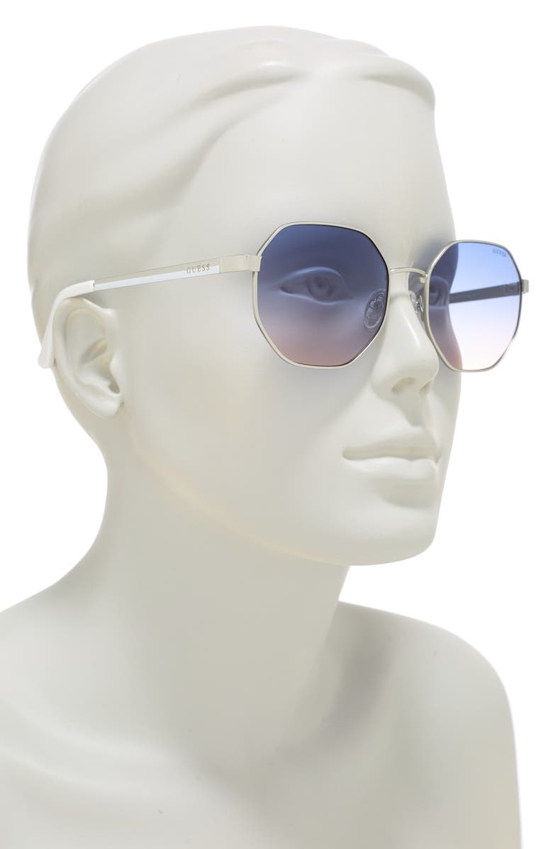 GUESS 58mm Round Sunglasses, Alternate, color,