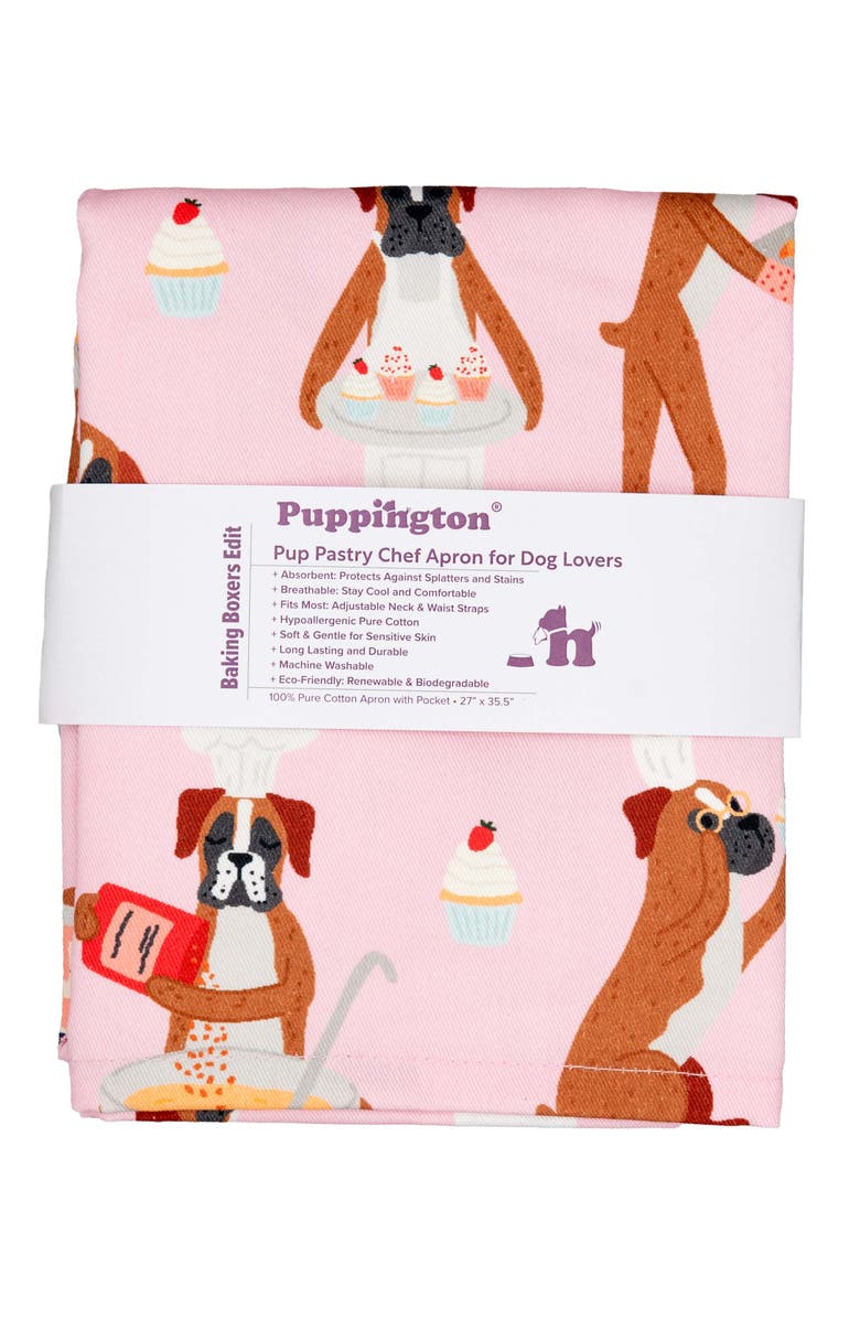Puppington Kitchen Apron for Dog Lovers, Alternate, color, Baking Boxers