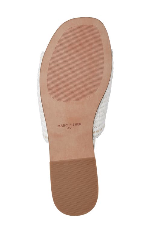Marc Fisher Ltd Nottie Slide Sandal In Ivory