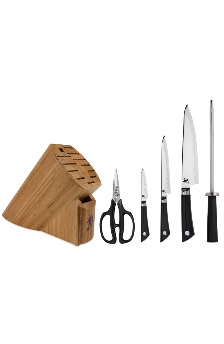 Shun Sora Collection 6 Piece Cutlery Knife Block Set, Main, color, Textured