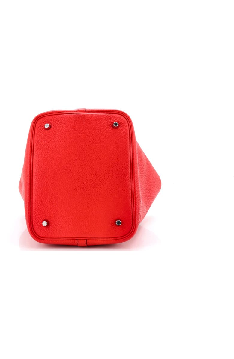 Pre-Owned Hermes Picotin Lock Bag Clemence MM, Alternate, color, Rouge Tomate